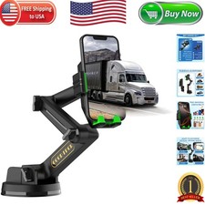 Heavy Duty Phone Holder with Long Arm  Anti-Shake Suction Cup for All Vehicles
