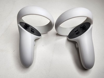 Genuine OEM Oculus Quest 2 Left + Right Controllers PAIR Working
