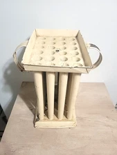 Antique 24 Tube Hole Candle Mold Double Handled Taper