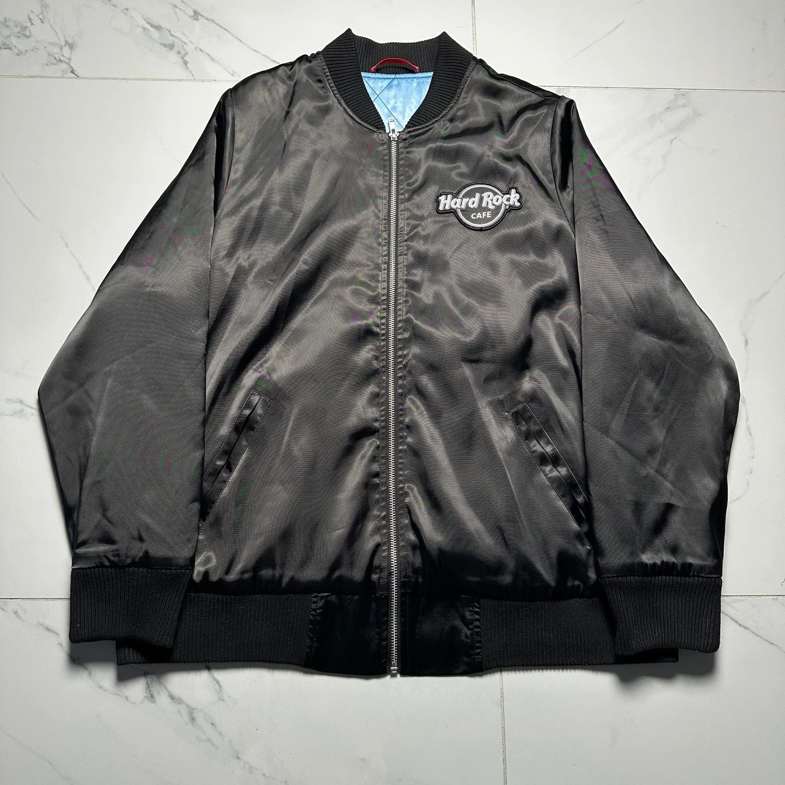 Hard Rock Cafe The Beatles Abbey Road London UK Bomber Jacket - product detail image 2