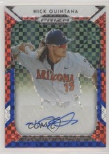 2019 Panini Prizm Draft Picks Red White & Blue 36/99 Nick Quintana #78 Auto p9m