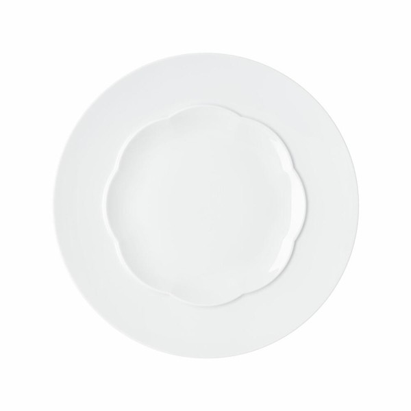 Rosenthal Teller Sonetto Bianco Flach Speiseteller Servierteller Weiß 28 Cm-image