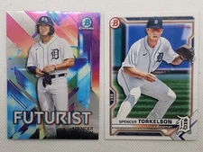 2021 Bowman - Futurist Spencer Torkelson #FUT-ST (RC) & 2021 Bowman #BP-96