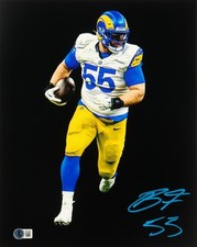 BRADEN FISKE Signed Los Angeles Rams 16×20 Photo (Beckett Witness Autograph)