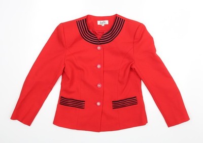 sandy tai Damen Jacke Blazer rot gestreift Größe S