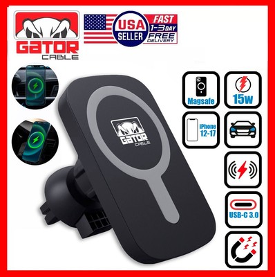 Magsafe Car Mount Charger Wireless Magnetic Holder For iPhone 12 13 14 15 16 Pro