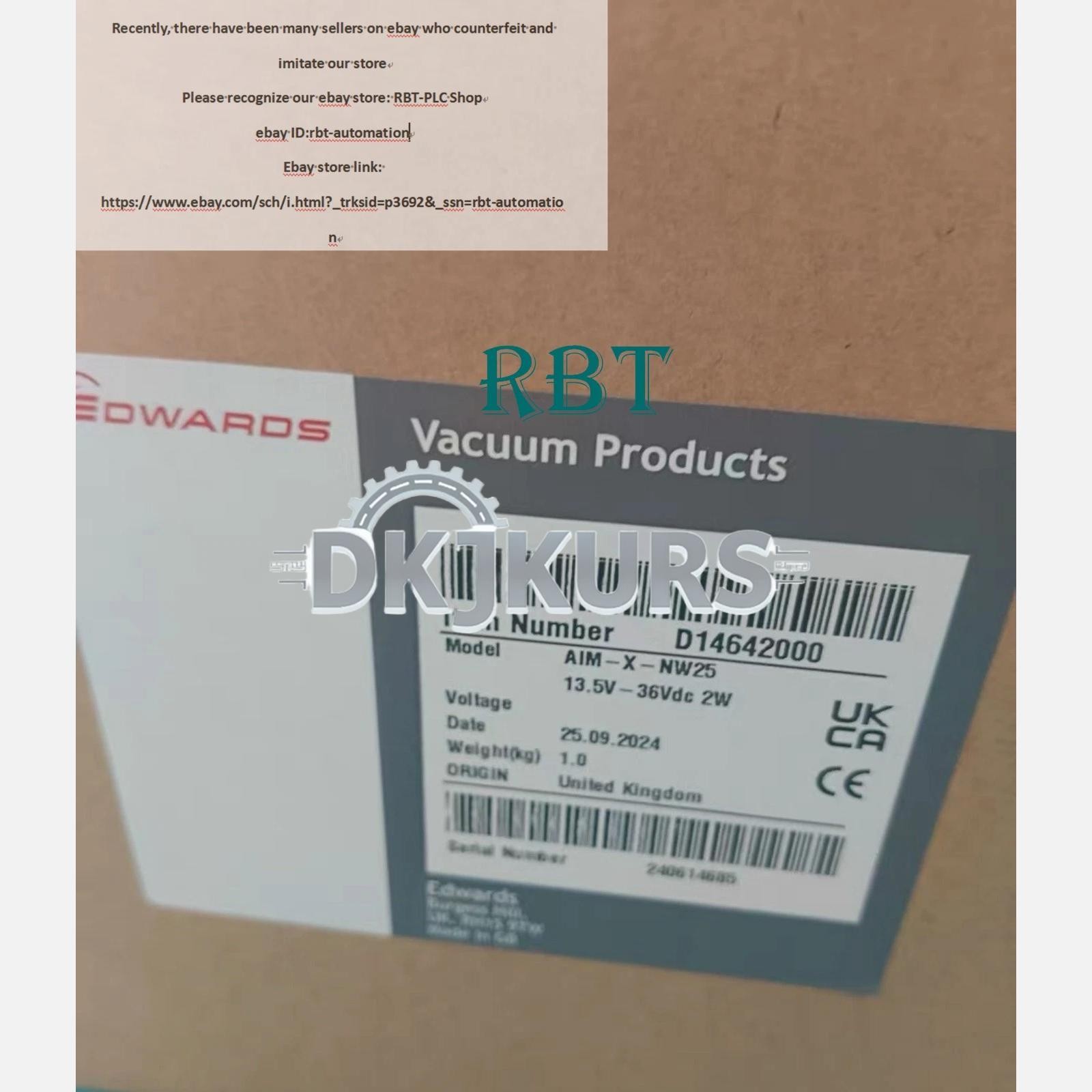 EDWARDS AIM-X-NW25 D14642000 Vacuum Gauge Brand New