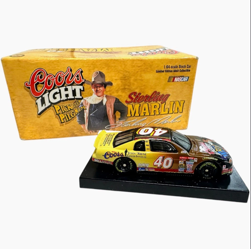 NASCAR Sterling Marlin #40 Coors Light/John Wayne 1999 Monte Carlo 1:64 - Edición limitada Foto 3 de 4