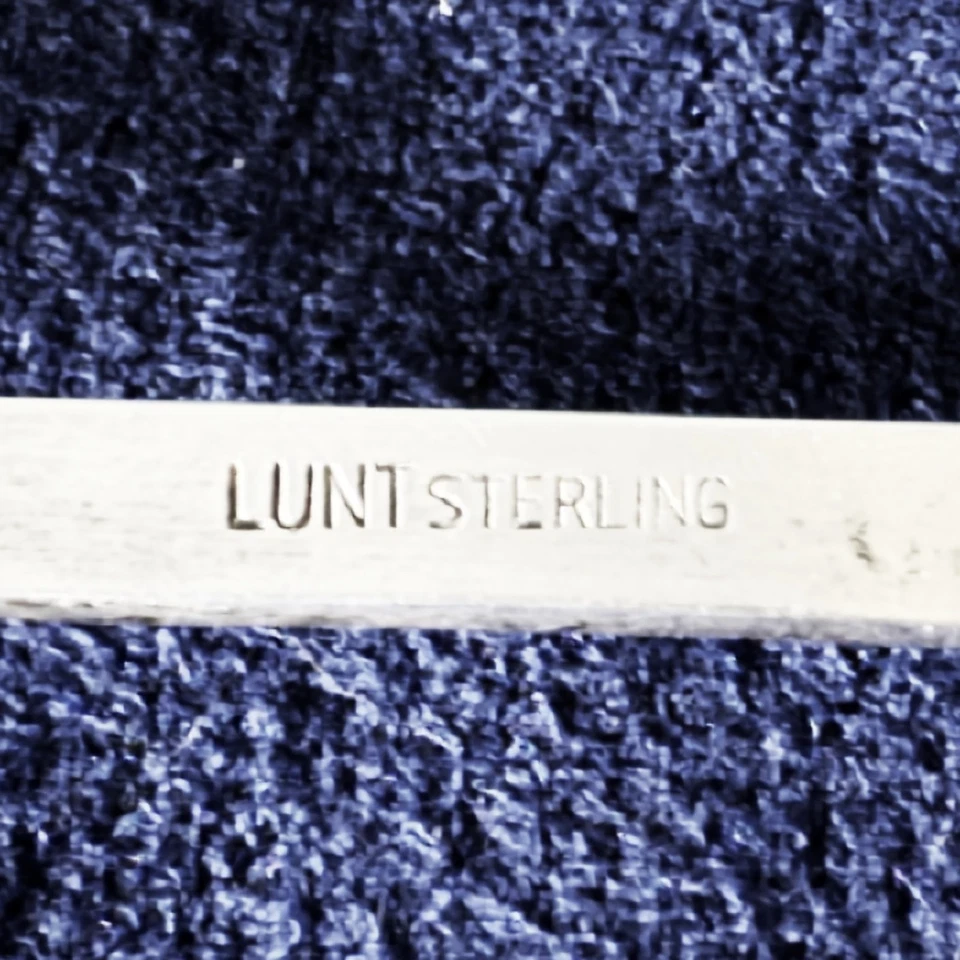 Tenedor de limón LUNT Chippendale plata de ley 1910 0,4 oz (10 gm) 5" Foto 2 de 4