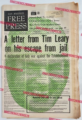 Los Angeles Free Press 1970 Tim Leary Weatherman Vietnam Grateful Dead The Byrds