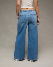 American Eagle Dreamy Drape Strigid Low-Rise Baggy Ultra-Wide Leg Jean