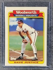1991 Topps Woolworth Baseball Rookie Of The Year Highlights - David Justice #5