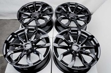 17x7.5 Kudo Racing Black Wheels Rims 5x120 Bmw 325 328 330 335 Buick Lacrosse