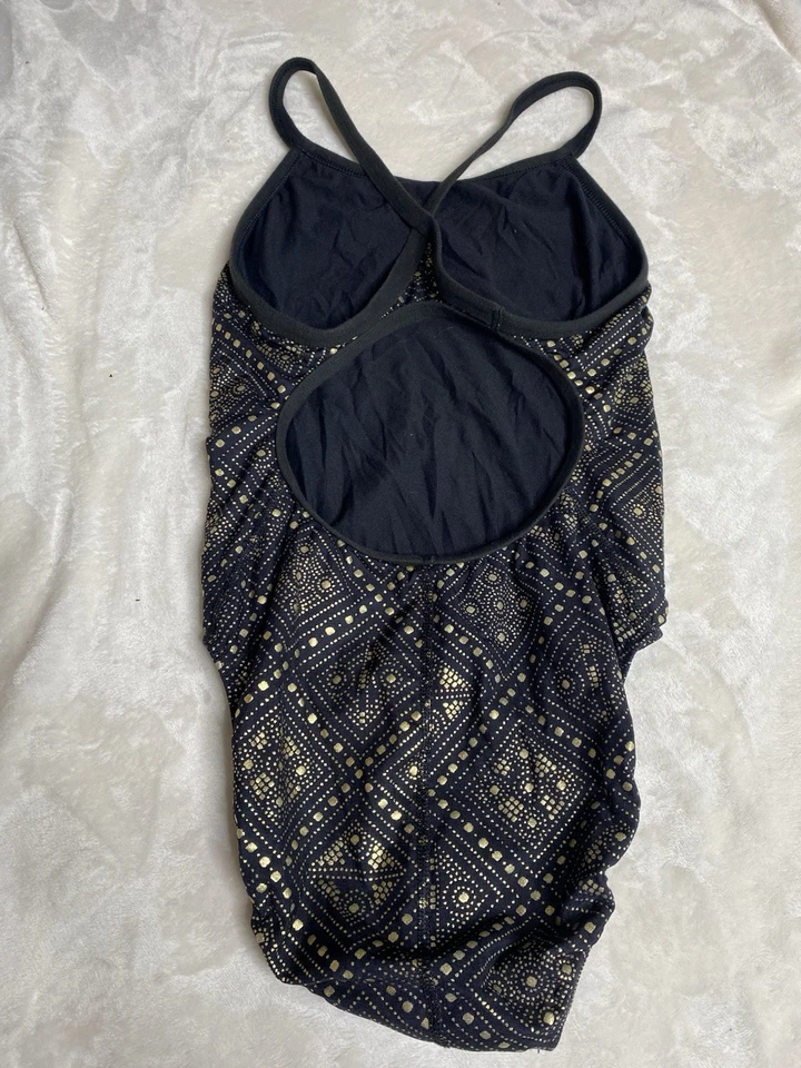 Traje de baño TYR negro y dorado talla 36  Foto 2 de 4