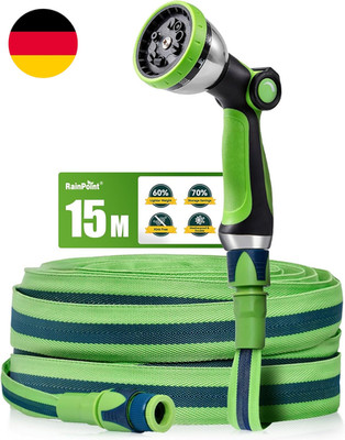 RAINPOINT Gartenschlauch Flexibel 15M, Leichtgewicht-Wasserschlauch Mit Tpe-Inne