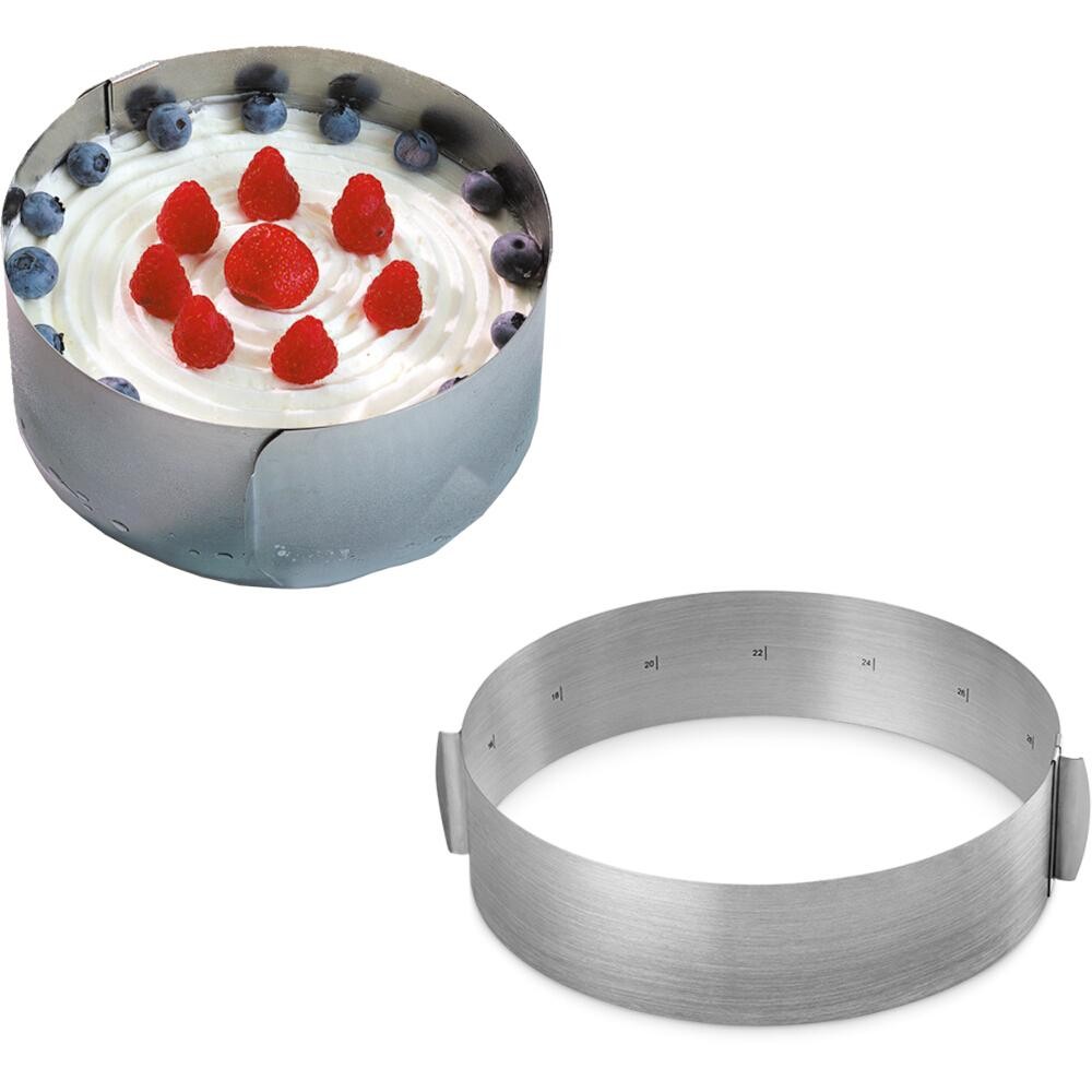 Metaltex Tortenring Viennoise stufenlos verstellbar Edelstahl 3490₽