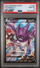 Pokémon Crobat V TG20/TG30 Lost Origin Trainer Gallery Full Art Holo PSA 10 on eBay