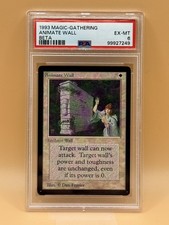 Animate Wall – MTG Beta (1993) – PSA 6 EX-MT - Magic the Gathering
