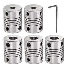 5 Pcs Aluminum Alloy Shaft Coupling 5mm to 8mm, Flexible Coupling