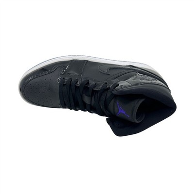 Jordan 1 Mid SE Black Concord White Mens Athletic Space Jam