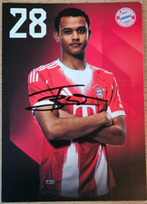 Tarek Buchmann handsignierte Autogrammkarte 25/26 FC Bayern München signiert