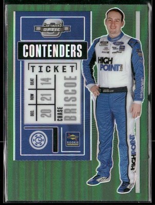 2021 Panini Chronicles #7 Chase Briscoe Contenders Optic Green