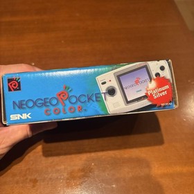 SNK Neo Geo Pocket Monochrome Platinum Silver Handheld System with Box s1130M