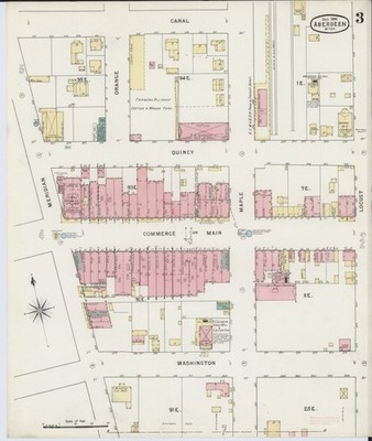 Washington DC 1894 Sanborn Fire Insurance Map Vintage Architecture Reprint Wall