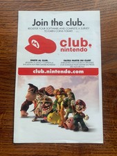 Smash Bros Brawl Club Registration Insert Nintendo Wii Manual Only