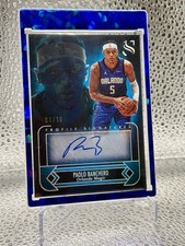 2024-25 Silhouette Paolo Banchero /10 auto Blue Color Match Cracked Ice Gold SSP