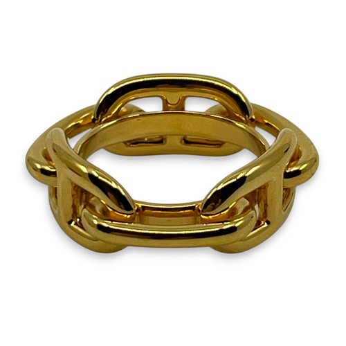 Anillo Bufanda Hermes Chaîne d'Ancre Tono Dorado con Caja Original Auténtico - Imagen 9 de 15