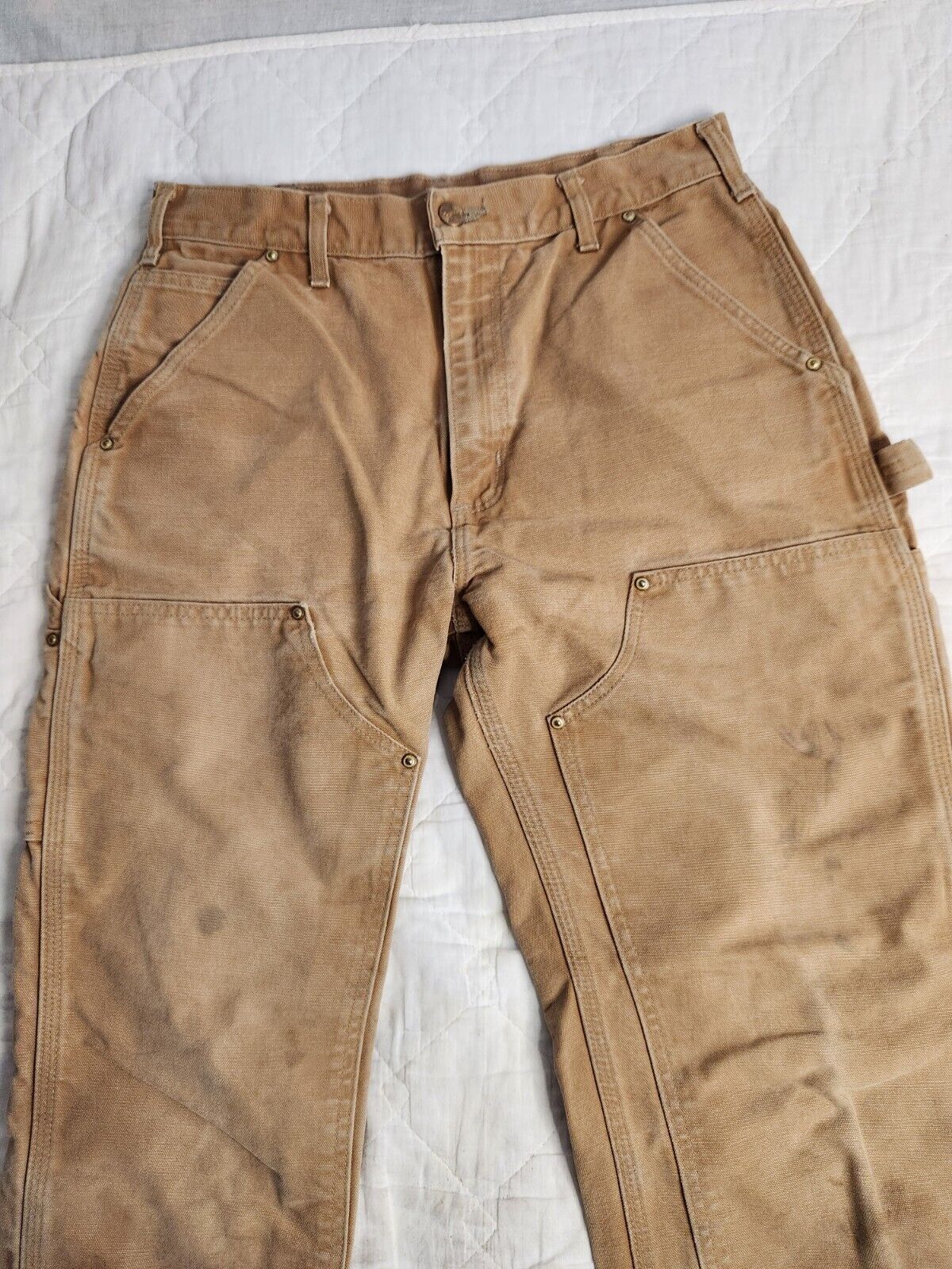 Vintage Carhartt Double Knee Pants Mens Size 30x2… - image 5