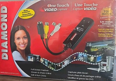 Diamond Multimedia VC500 USB 2.0 One Touch VHS to DVD Video Capture Device NEW!