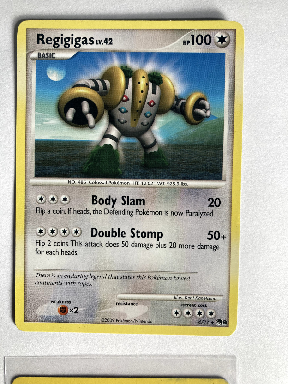 Regigigas 4/17 Non-Holo Foil Pokemon Card LP