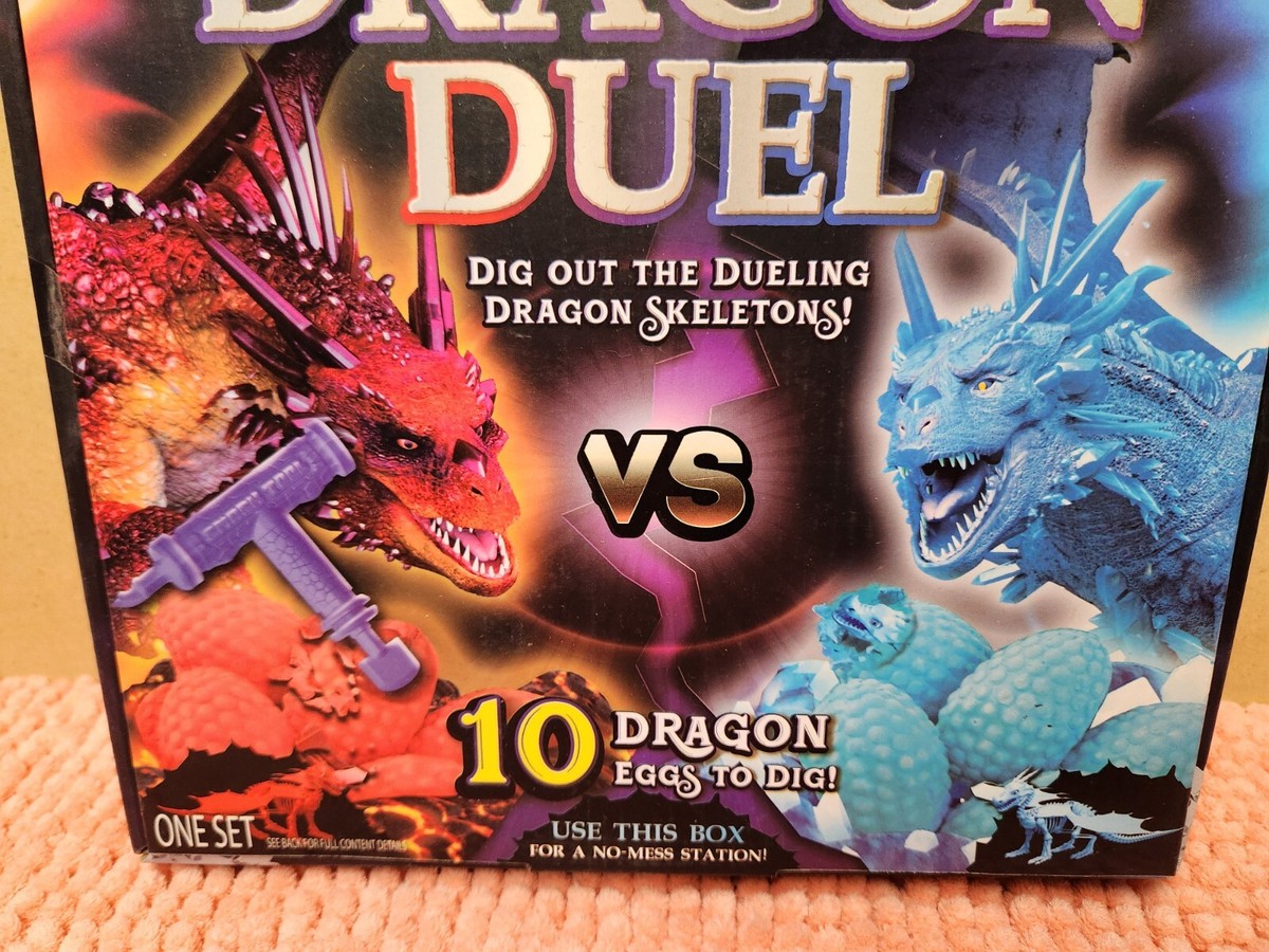 Dig Team Fire & Ice Dragon Duel Egg Digging Kit Find 2 Dragons 10