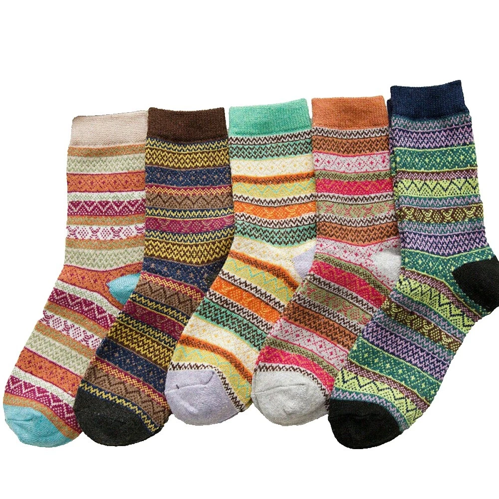 Mezcla De Lana Calcetines sólido para De mujer