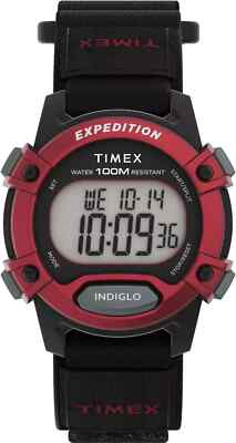 Timex TW4B29000, ''Expedition'' Chronograph Digital Watch, Indiglo, Alarm, 33MM