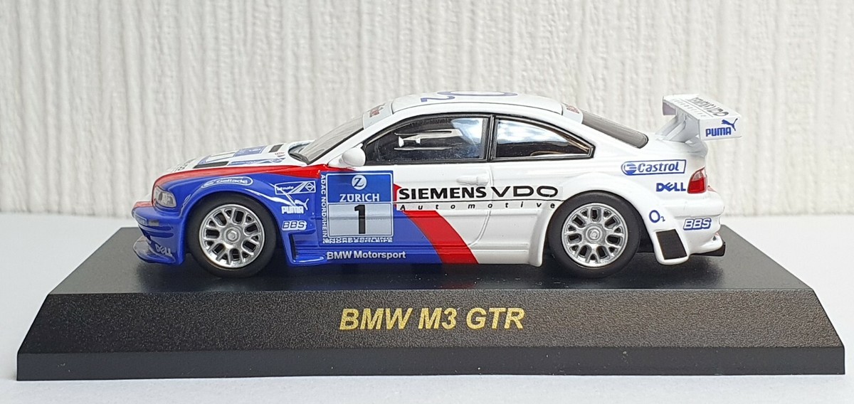1/64 Kyosho BMW M3 GTR SIEMENS # 1 RACING diecast car model