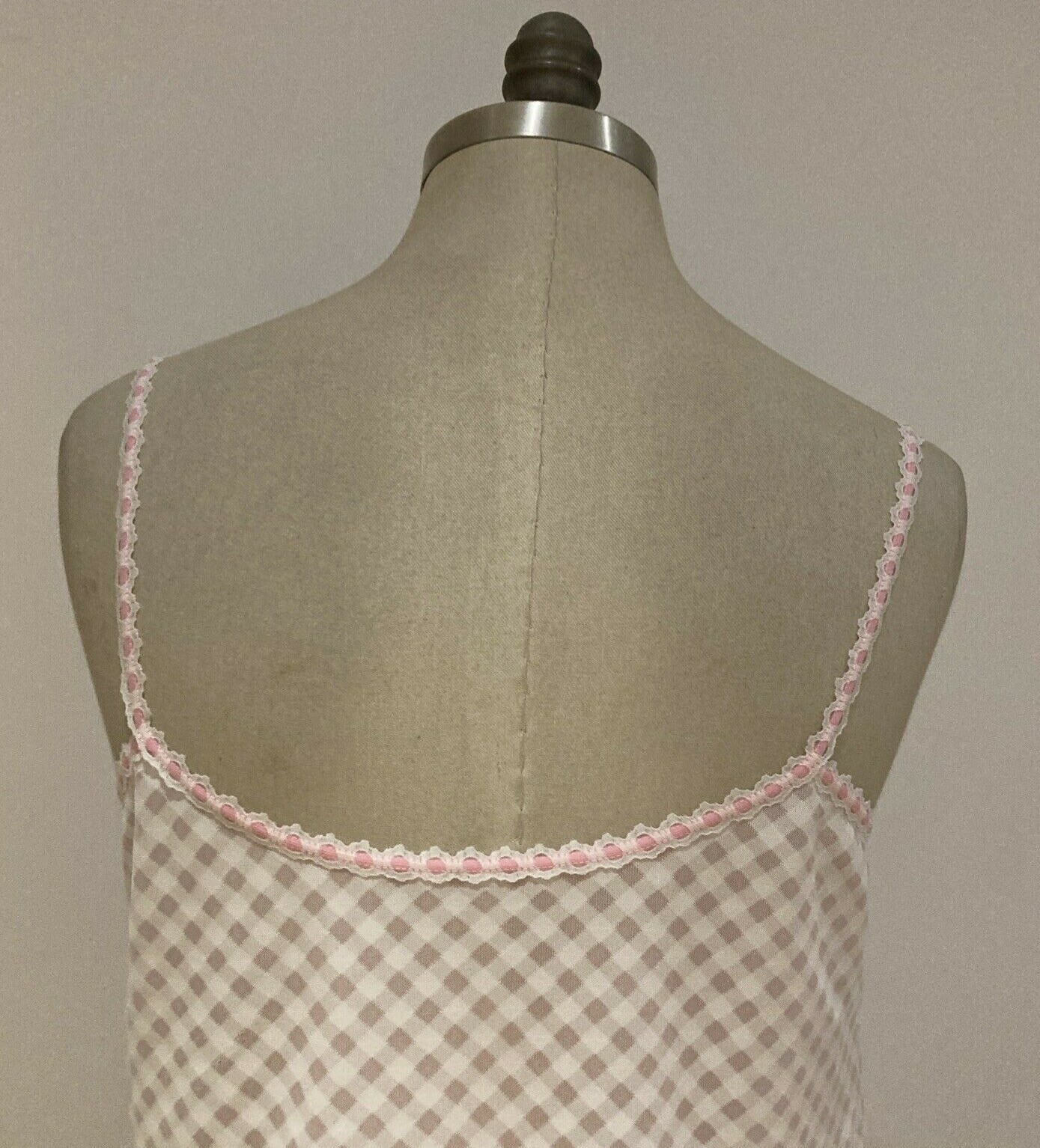 Vintage Pippa-Dee Pink/White 1970s Slip/Petticoat Pin-up Glam Boudoir Size 38"  8