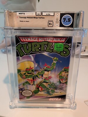 TMNT Teenage Mutant Ninja Turtles NES Sealed 7.5 B+ NTSC WATA VGA Graded 
