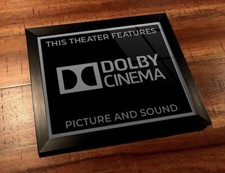 Framed 8" x 10" Home Theater / Cinema Sign - Dolby Cinema Original Logo 