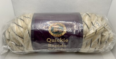 Lion Brand Quickie Yarn Color Salty Beige 3 Oz 22 Yards Super Bulky Made In USA