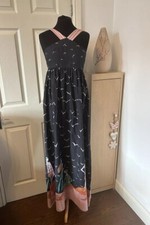 Gudule Maxi Size 42 UK 10 Dress Vintage 70s Boho Israel Made Holiday Art Deco