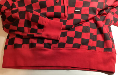100% Authentic Supreme Black and Red Checkered Preowned SS13 | eBay