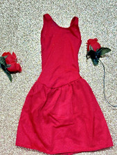 Vintage Barbie Superstar Era Red Dress  5712         