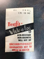 BESTFIT Mainspring 89P for Precimax 300, Unitas 6325, 6326, 6329 - Alloy