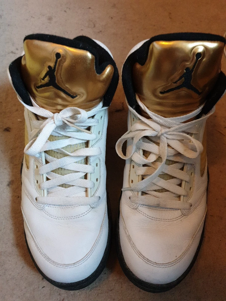 Jordan retro sales 5 gold