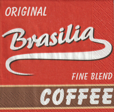 3 Servietten - Original Brasilia Coffee Fine Blend