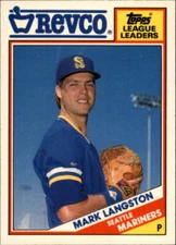 1988 Topps Revco League Leaders #33 Mark Langston - NM-MT