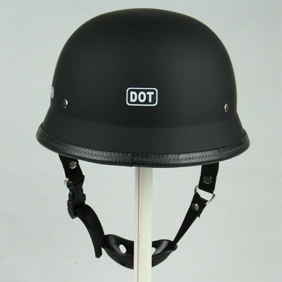 DOT German Street Half Face Motocross Helmet For Chopper Cruiser Biker Scooter